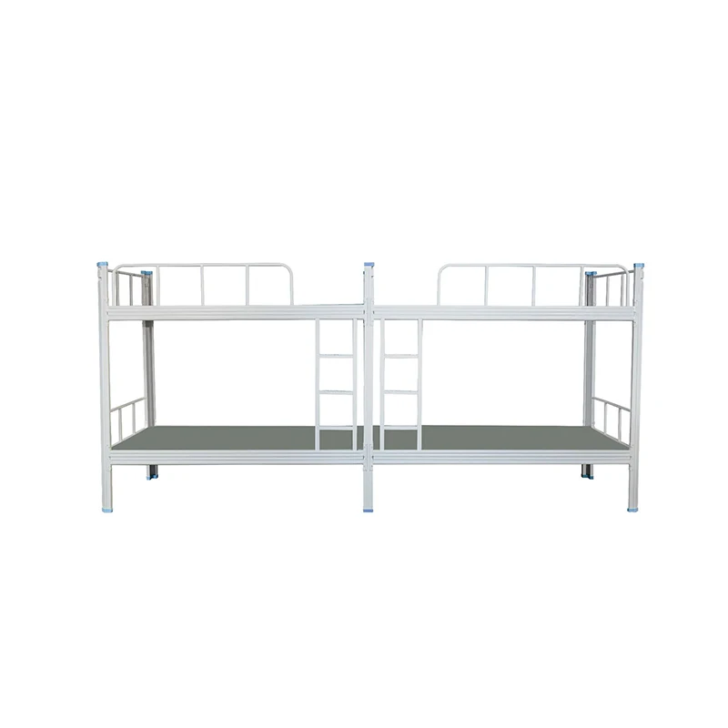 XD Good Quality School Dormitory Furniture Metal Frame 4 People Bunk Bed With Cabinet For Students