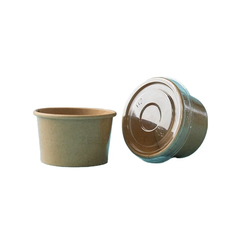 Биоразлагаемая Одноразовая чашка ZIHENG 2 унции 4 мини-соус соевый бумажный соус