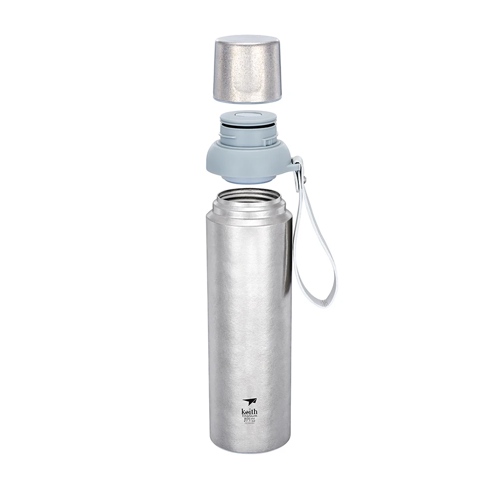 Wholesale Custom Logo Eco-Friendly Pure Titanium Water Bottle Vacuum Flash Double Wall Insulated Drink Bottle For Sale