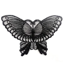 Бабочками и кружевом для малышей, платье из органзы с вышивкой «сделай сам»; Модные аксессуары со стразами аппликацией патчи на заказ аксессуары для нижнего белья