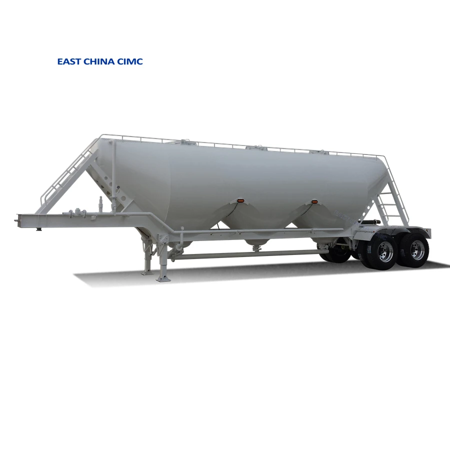 3 Axles 12 Wheels 45cbm W Type 3 Compartments Dry Bulk Cement Tank Trailer Hot Sale