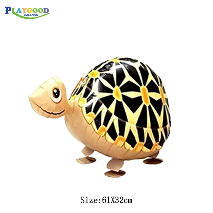 Party Decoration Kids Desert Tortoise Toy Walking Animal Balloons Foil Cartoon Balloon