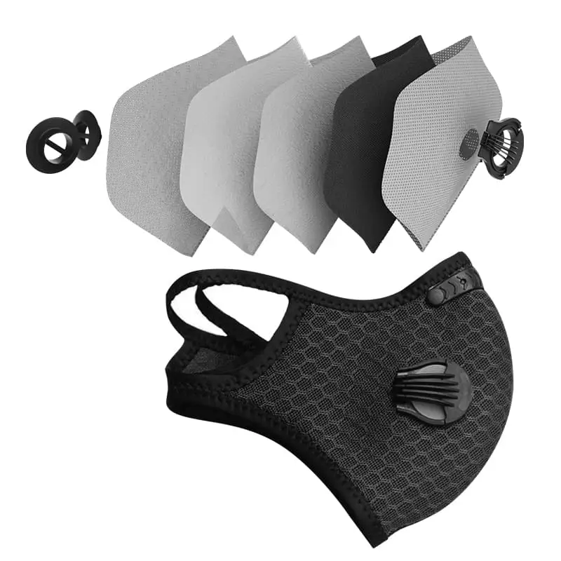 Anti-fog Fitness Sports Mask With Replacement PM2.5 Carbon Filter Dustproof Vogue Gym