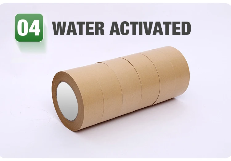 Wholesale Custom Logo Water-free Self-adhesive Kraft Paper Tape for Photo Frame Back Panel Painting Frame