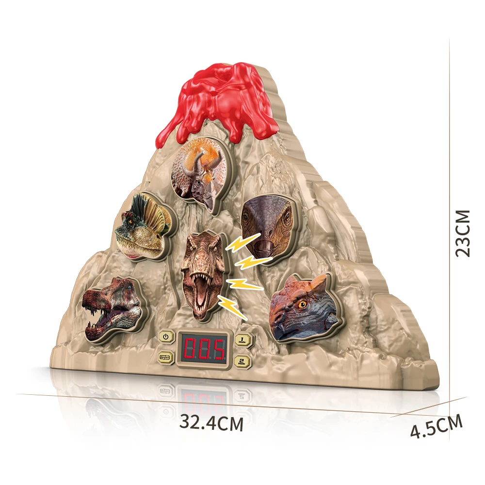 Amazon Hot Volcanic Dinosaur look automatic Scoring sensing Target set with a soft projectile gun