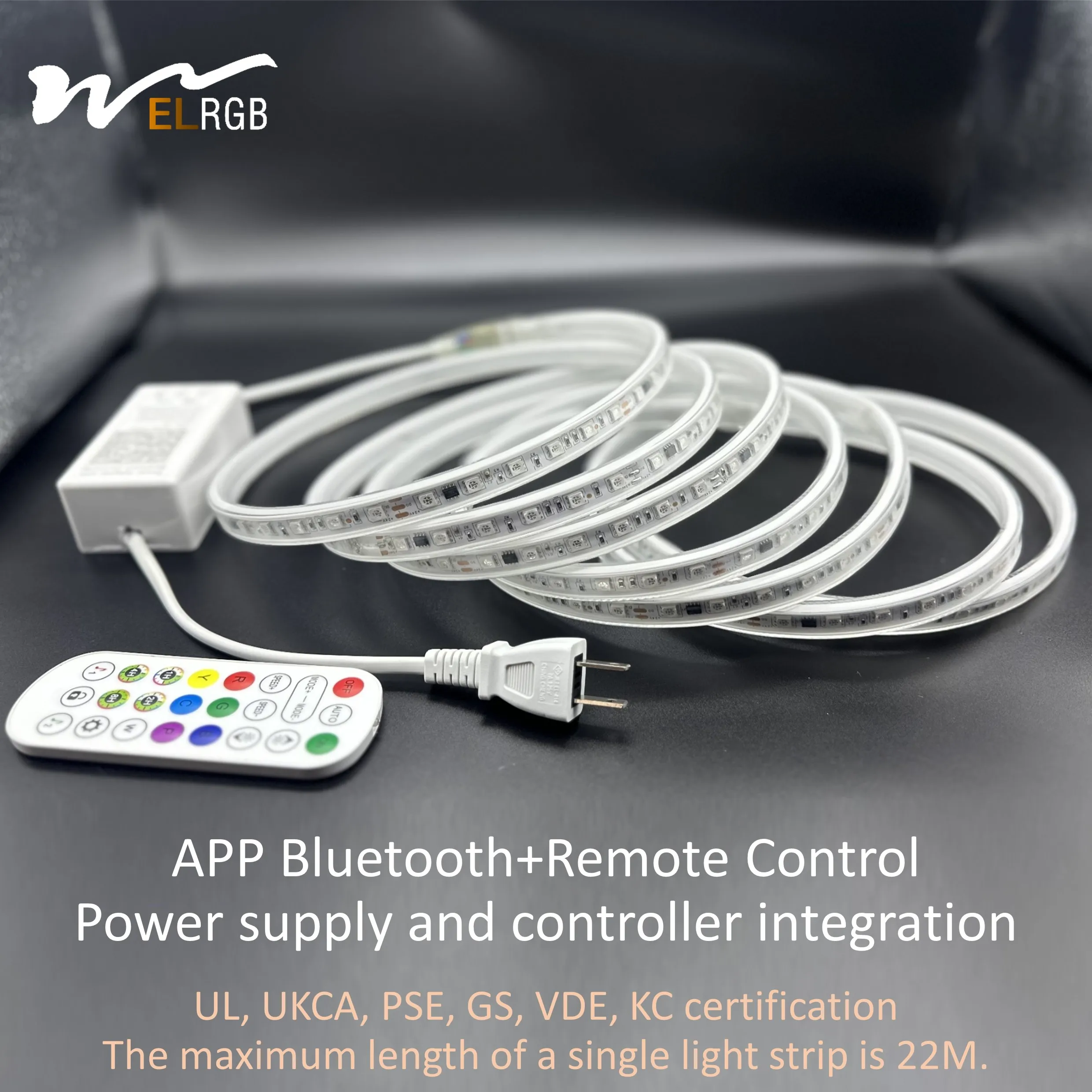 led strip 110V-220V Marquee Outdoor Watercolor LED Light Strip Colorful & Flashing Signboard  Color-Changing Color Light Strip