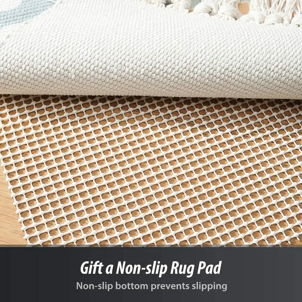 Latest Design Bedroom Rugs 100% Cotton Home Woven Tufted Mats