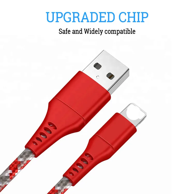 1m/2m/3m Nylon Braided Micro USB Cable Data Charger Cable For Samsung Huawei Android Phone USB Micro Cable for Apple