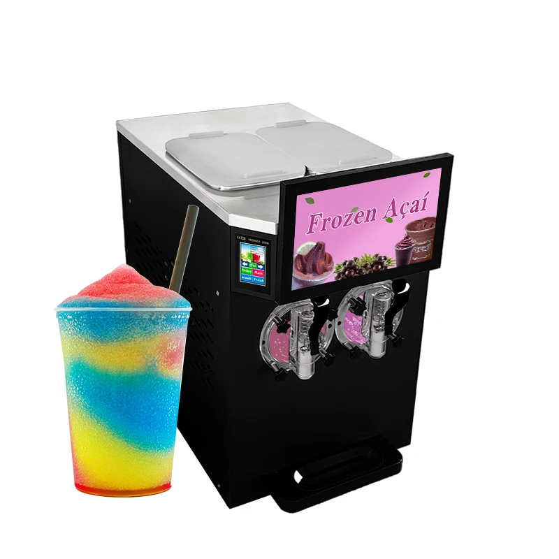 Factory direct sale food and beverage equipment 2 cans frozen drinks Margarita machine for sale