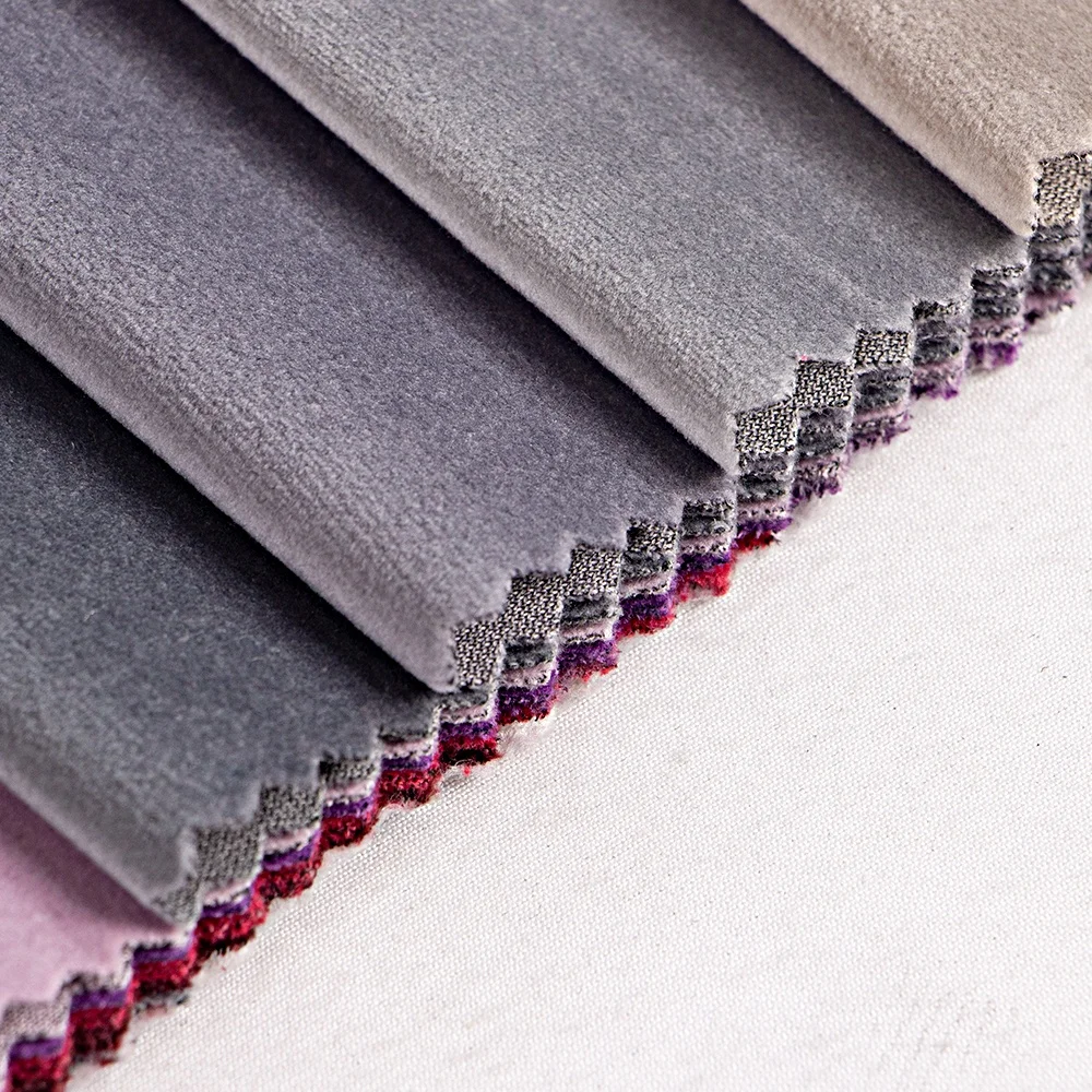 Blackout Velvet Multi-Colors Design Super Soft Holland Velvet 280CM Polyester 3 Pass Baby Knit curtain  Fabric For  Living Room