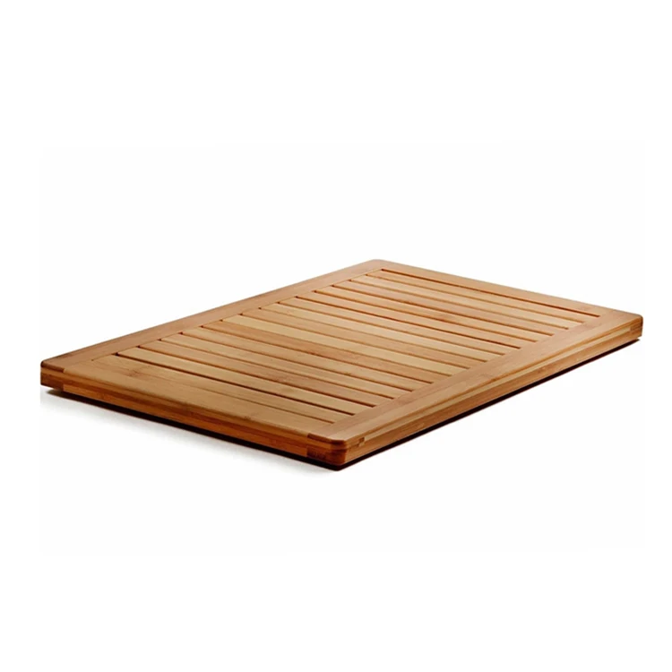 
Shower Bamboo High Quality Anti Slip Bath Mat Rug Bathroom 