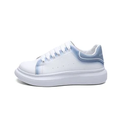 Xuete Simple Custom White shoes logo Lace-up athletic italian fashion sneakers casual fitness walking style shoes