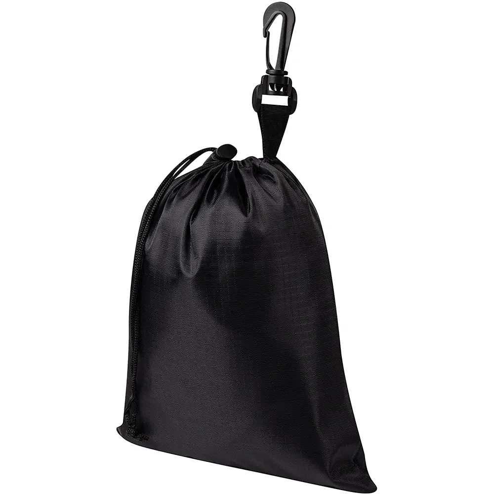 Custom Sports Equipment Bag Balls Laundry Multipurpose Drawstring Sack with Carabiner Clip outdoor travel folding string bag