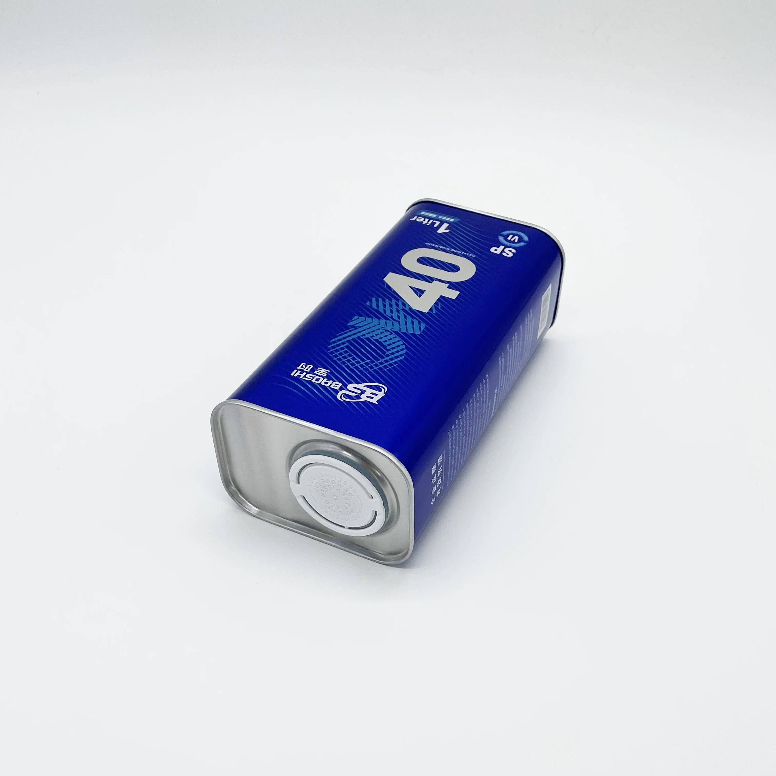 New packaging design 1L metal square tin cans for engine oil