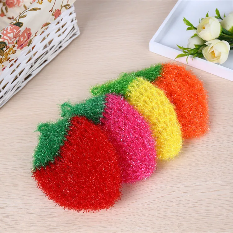 Dishwashing towel glass polyester yarn DIY hand made doll gold thread woven bag bright yarn