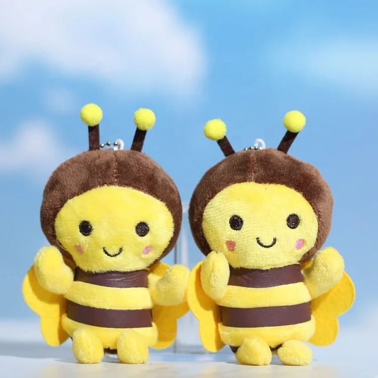 New arrival cute bee cartoon shape stuffed animal bee plush toy