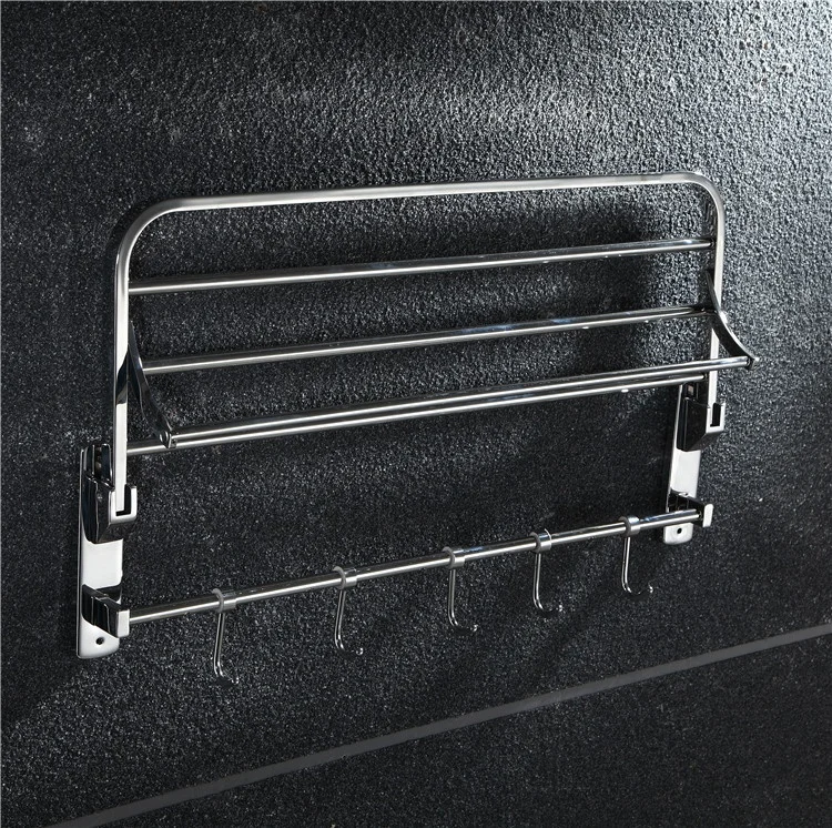 
Wholesale Double Poles Wall Mounted Stainless Steel Bathroom Towel Racks,Bathroom Accessories Set Stainless Steel* 