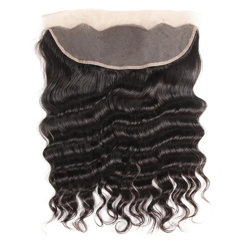 Top Quality Shoulder Length Malaysian Original Human Hair Film Transparent HD 20 Inch Lace Frontal Loose Deep Wave Frontal