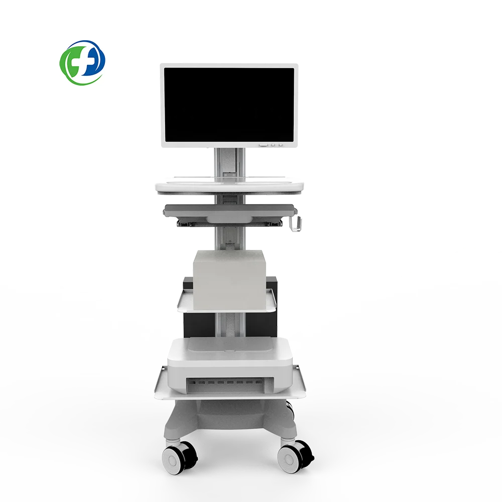 computer cart with drawer remote monitoring cart intelligent telemedicine cart