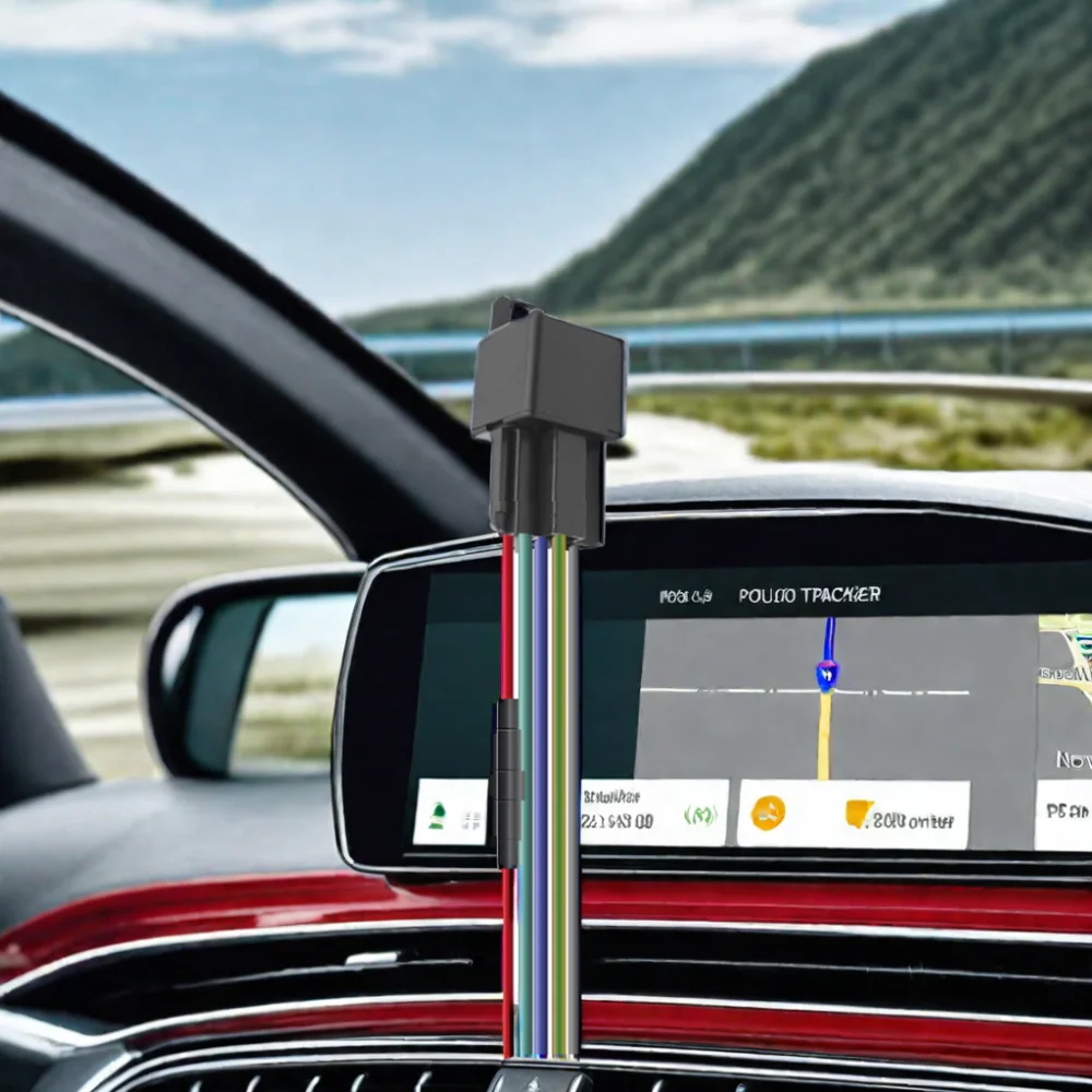 4G Mini GPS Tracker Relay Car Dashboard Device with Free APP for Engine Stop & Remote Tracking Anti-Shock Vehicle Monitoring