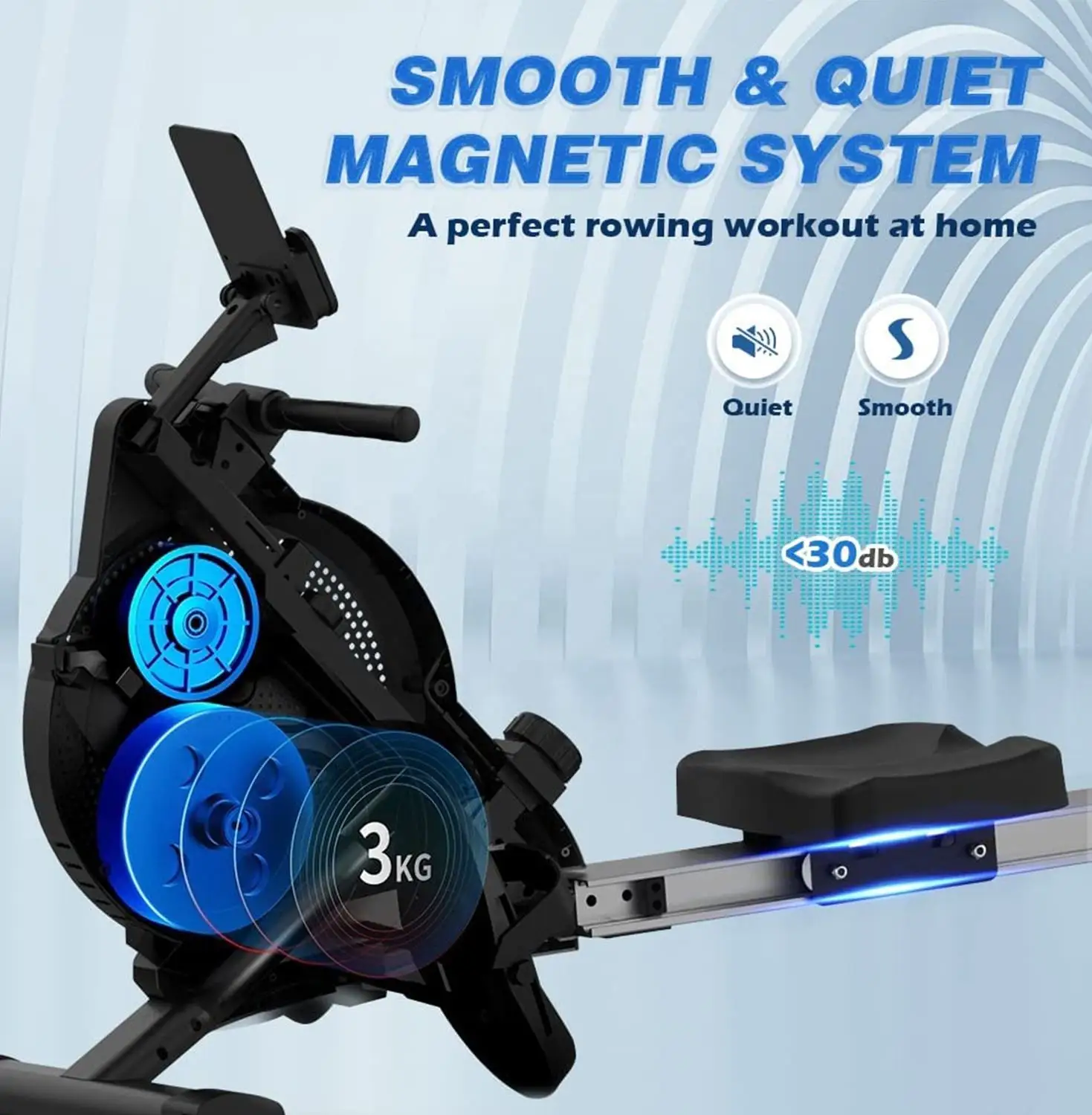 Fitness Equipment Popular Cardio Exercise Machine Magnetic Rowing Machine For Commercial Home Use