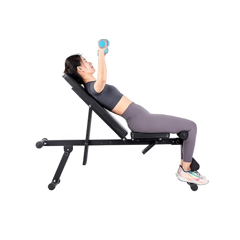 FengRen Multi-Purpose Weight Training and Ab Exercises Foldable Flat Bench adjustable bench