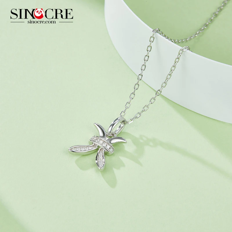 SINOCRE Reputable Dealers S925 Silver Cute Men Moissanite Pendant Sterling Choker Necklace Dainty Zodiac