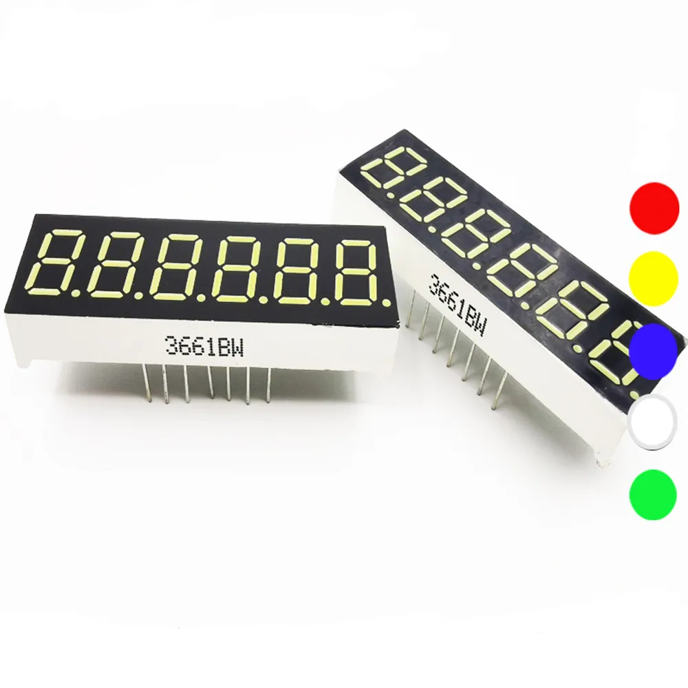 Taidacent 0 56/0 39/0 36/0 32/0 3 дюймов 6 цифр светодиодные трубки общий анод 7 в корпусе с двурядным расположением выходов и семи сегментов ЖК-красный светодиод