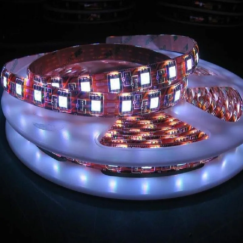 Цветная (RGB) Светодиодная лента 5050 5730 2835 Водонепроницаемый 5M 120Led/M светодиодные полосы света 220