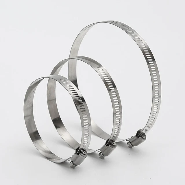 Factory steel zinc plated heavy duty pipe clamps  stainless steel 304 316 3/4 inch hose clamp pipe fittings