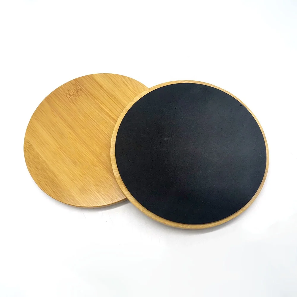 Wood Core Sliders Disc Style Environmental Bamboo New