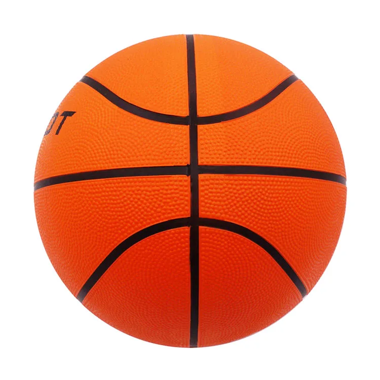 Wholesale Size 7 Outdoor Orange Color Basketball Ball Custom Promotional Rubber Basketball