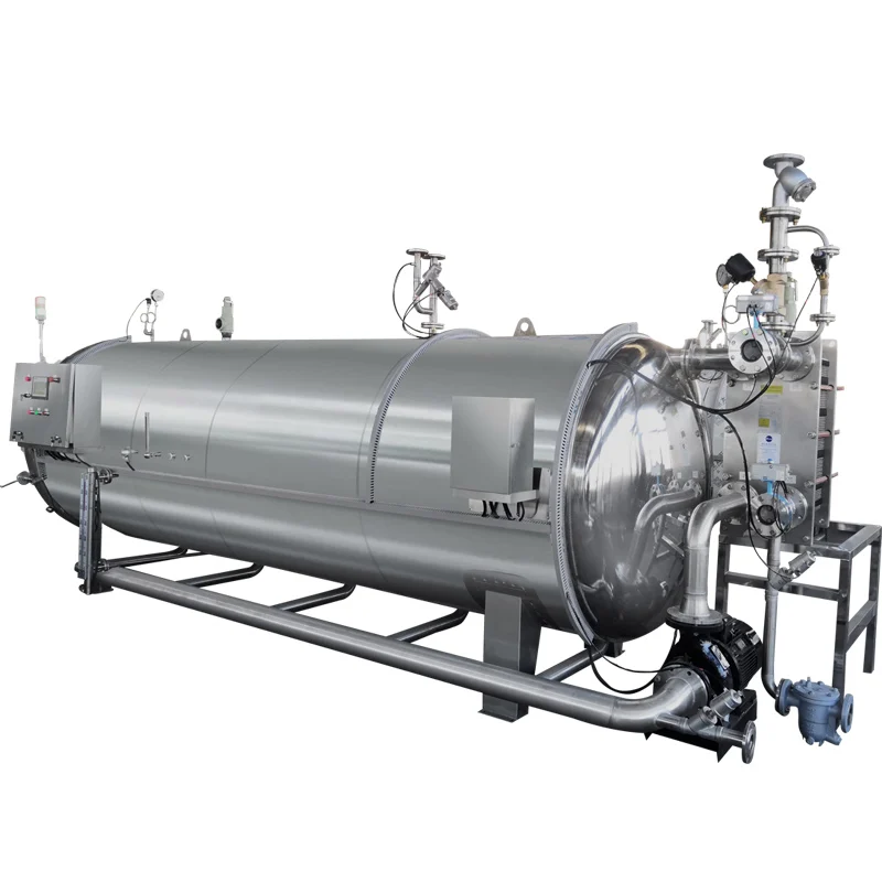 High Pressure 121 Degree Food Processing Retort Autoclave Horizontal Steam Sterilizer