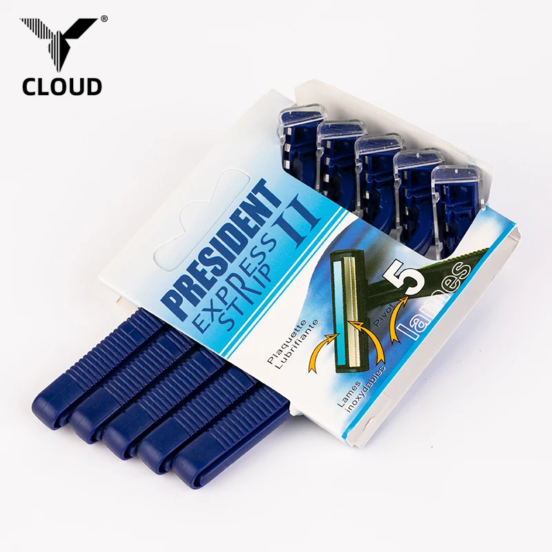 disposable double edge shaving  safty razor personalized custom handle face male twin blade plastic
