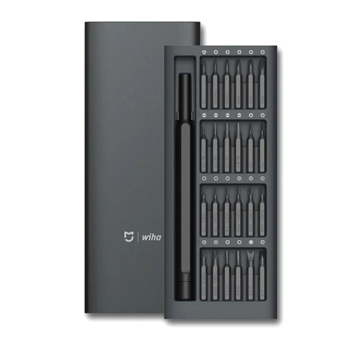 for Original Xiaomi Mijia daily use screwdriver kit 24 precision magnetic bits AL box screwdriver