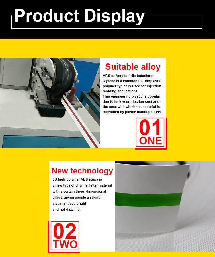 3D Advertising Signage Blue Color 4 5 6 7 8cm 1mm Thickness ABS Material