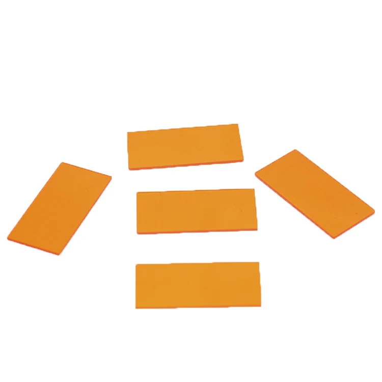 customize selective absorption long pass Orange glass for optical instruments optical filter