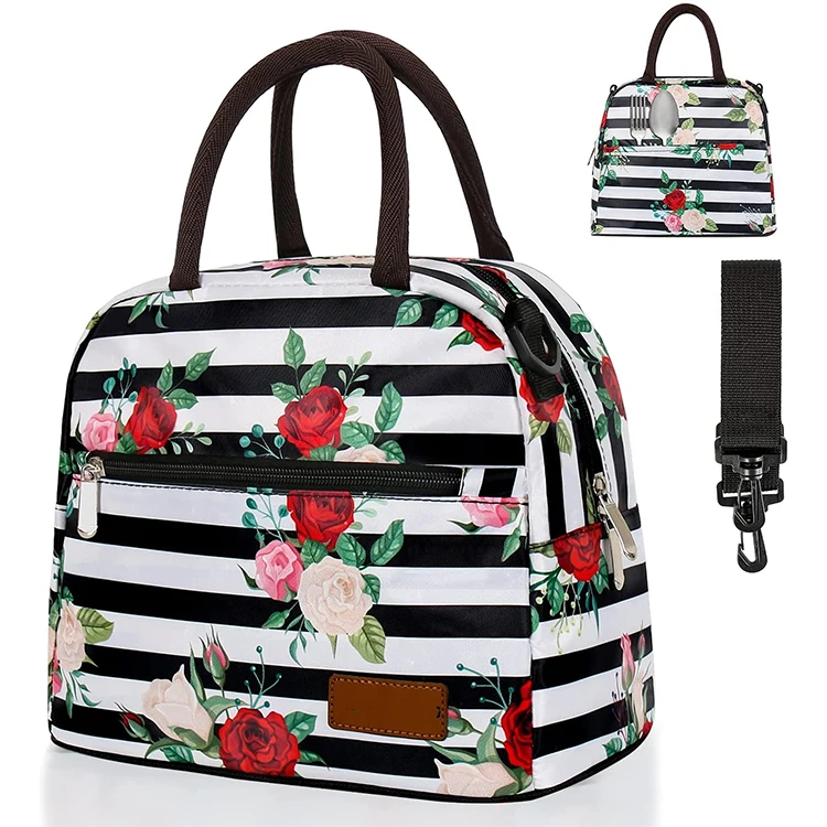 Wholesale Hot Sale Insulated Thermal Custom Printing Tote Bags Cooler Food Lunch Box Picnic Bag Set