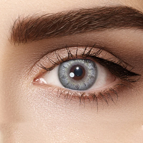Rich Girl Gray Blue Brown 14.0mm Direct soft eye color colored unique value light blue contact lenses and solution