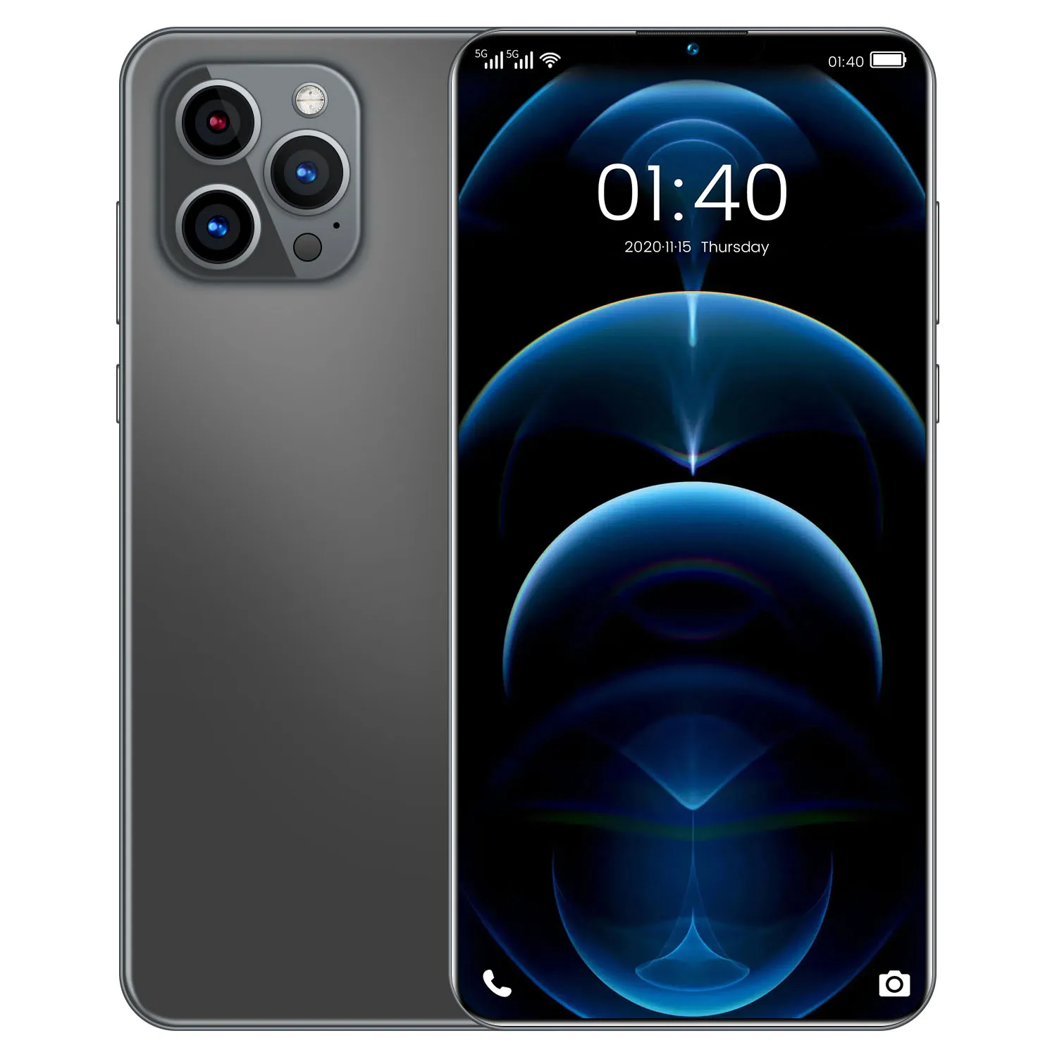 
Hot Selling Phone12 Pro Max 12Gb+512Gb 6.7 Inch Touch Screen Android 5G Mobile Phone With WIFI BT FM GPS 