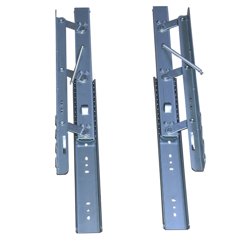 manufacturers hardware Heavy Duty Locking Automatic Lift Table Slide Telescopic folding dining table Bracket rail