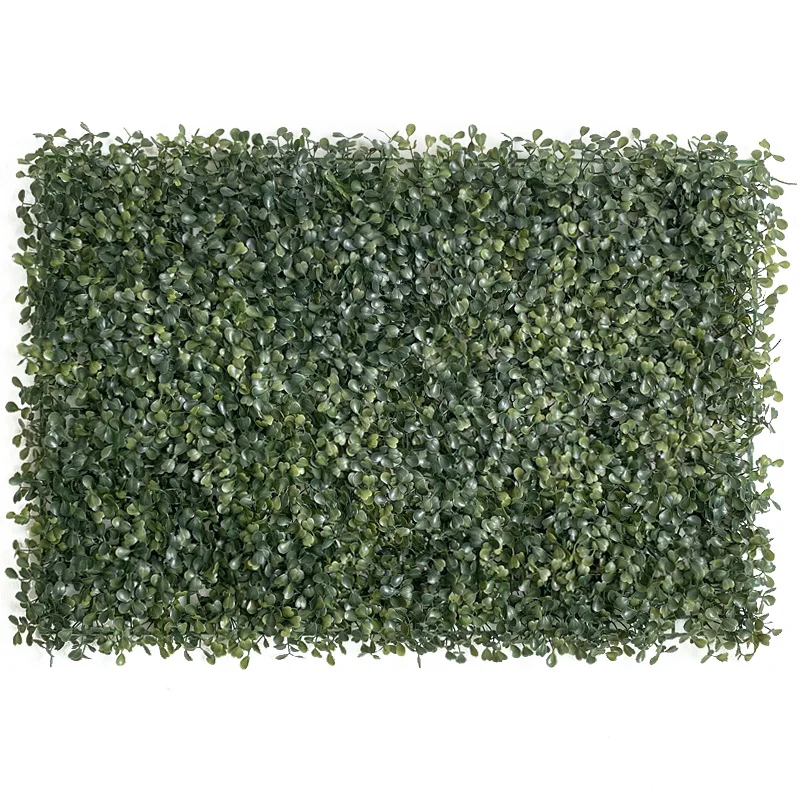 Анти-УФ пластик Милан Вертикальная трава Boxwood панель в виде сетки Нетоксичная искусственная растительная стена для патио балкон сад открытый Крытый