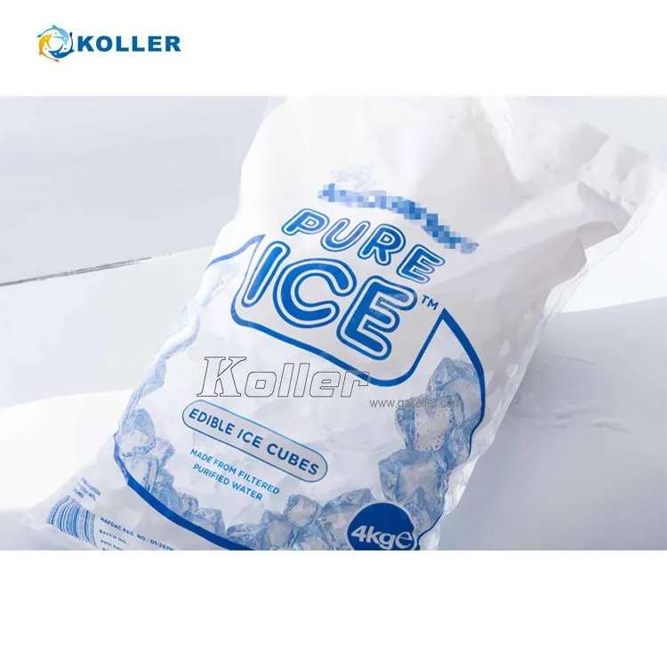 Ce Approved Large Scale Industrial Automatic Control 3 Tons Ice Cube Packing Machine For Ice Plant 3tons Capacity