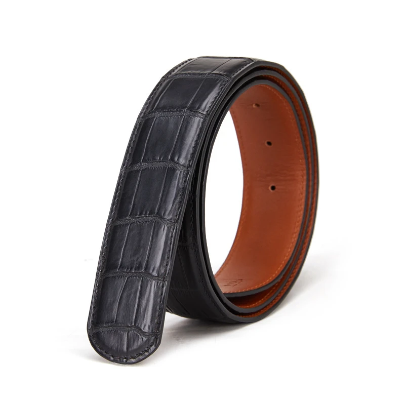 OEM ODM Riem Cinto Kemer 2022 Custom High Quality Luxury Brand Exotic Belts Genuine Crocodile Leather Belt For Mens