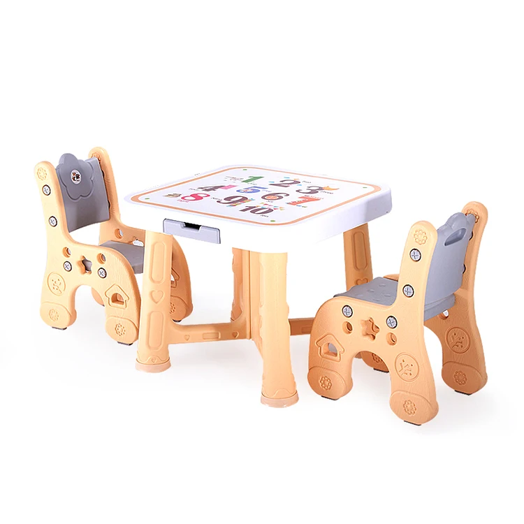 
Wholesale high quality cross strengthening table baby table and chair 
