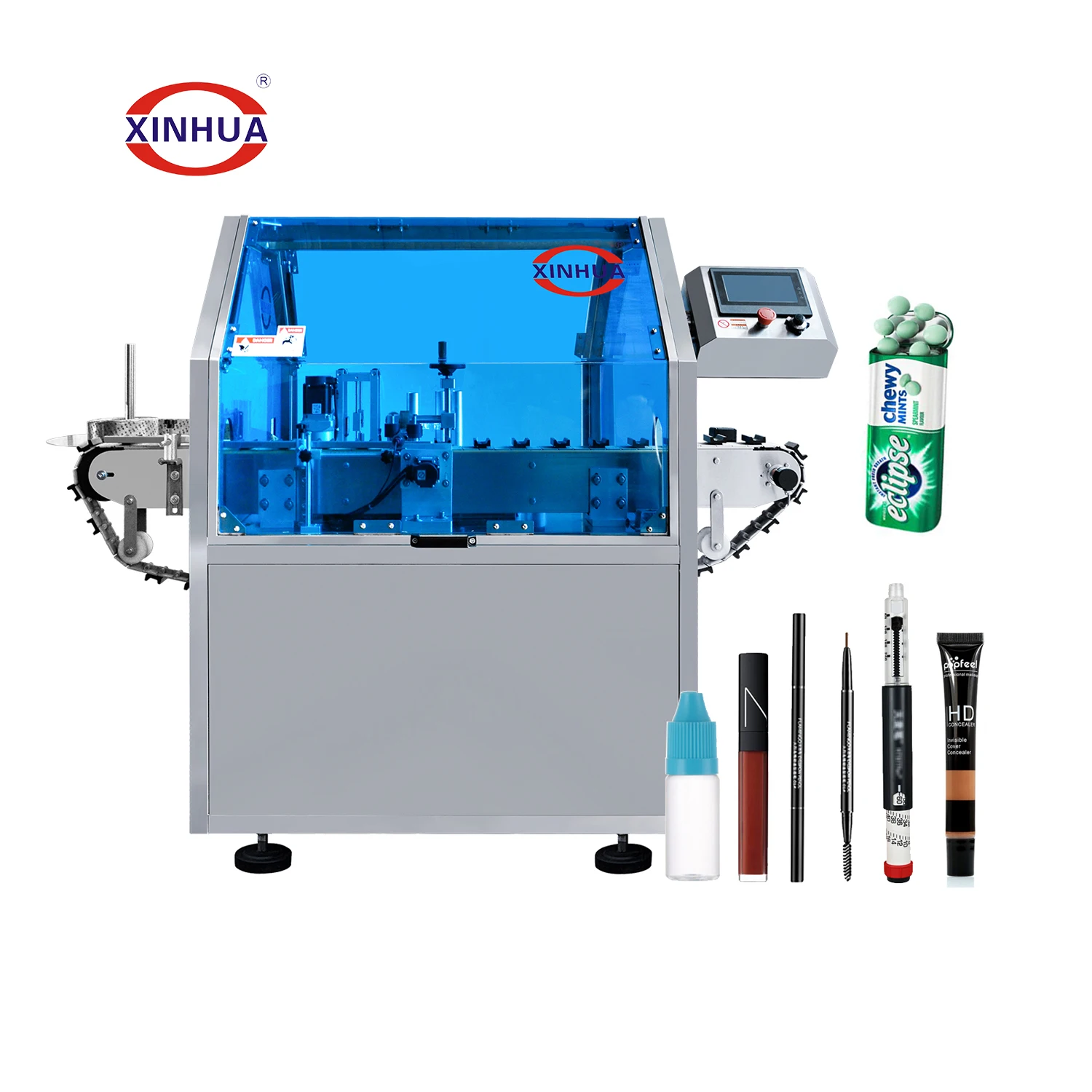 OEM ODM Factory Price Metal Mints Tin Plastic Candy Box Oval Bottle Shrink Sleeve Applicator Label Shrinking Machine