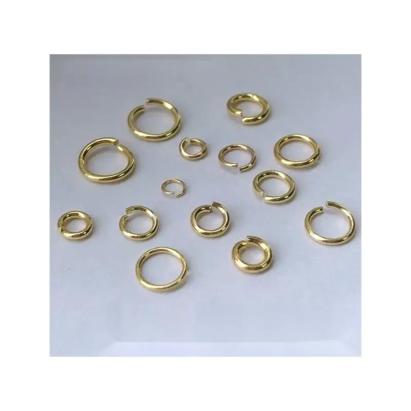 GP brass copper alloy plated open Jump Ring Various multi-sized permanent jewelry chains jewelry findings supplies