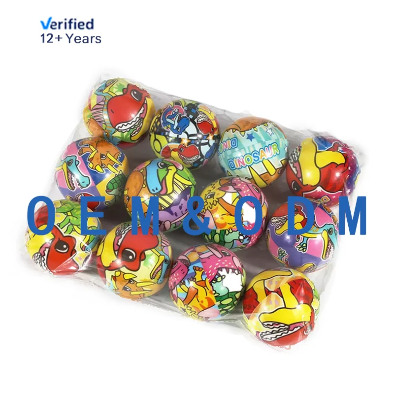 Manufacture High Bouncing 6.3cm 6.5cm PU Foam Pop Hopper Colorful Jumping Toy Balls