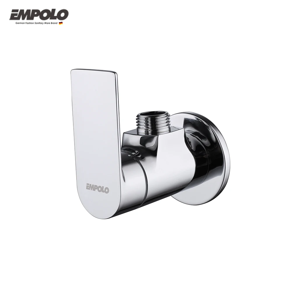 Bathroom Brass Wash Basin Faucet Angel Water Toilet Stop Angle Valve