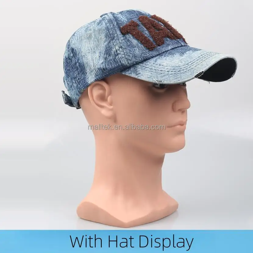 Wholesale Male Good Quality Head FRP Hat Display Mannequins